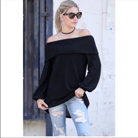 Off shoulder lightweight sweater/top - Picture 2 of 3